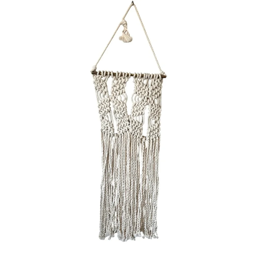 Macrame Woven Wall Hanging‎ Decor Boho Hippie 70s Retro Braided Unique